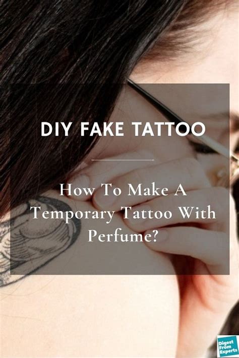 how to give yourself a fake tattoo with perfume|temporary tattoo without perfume.